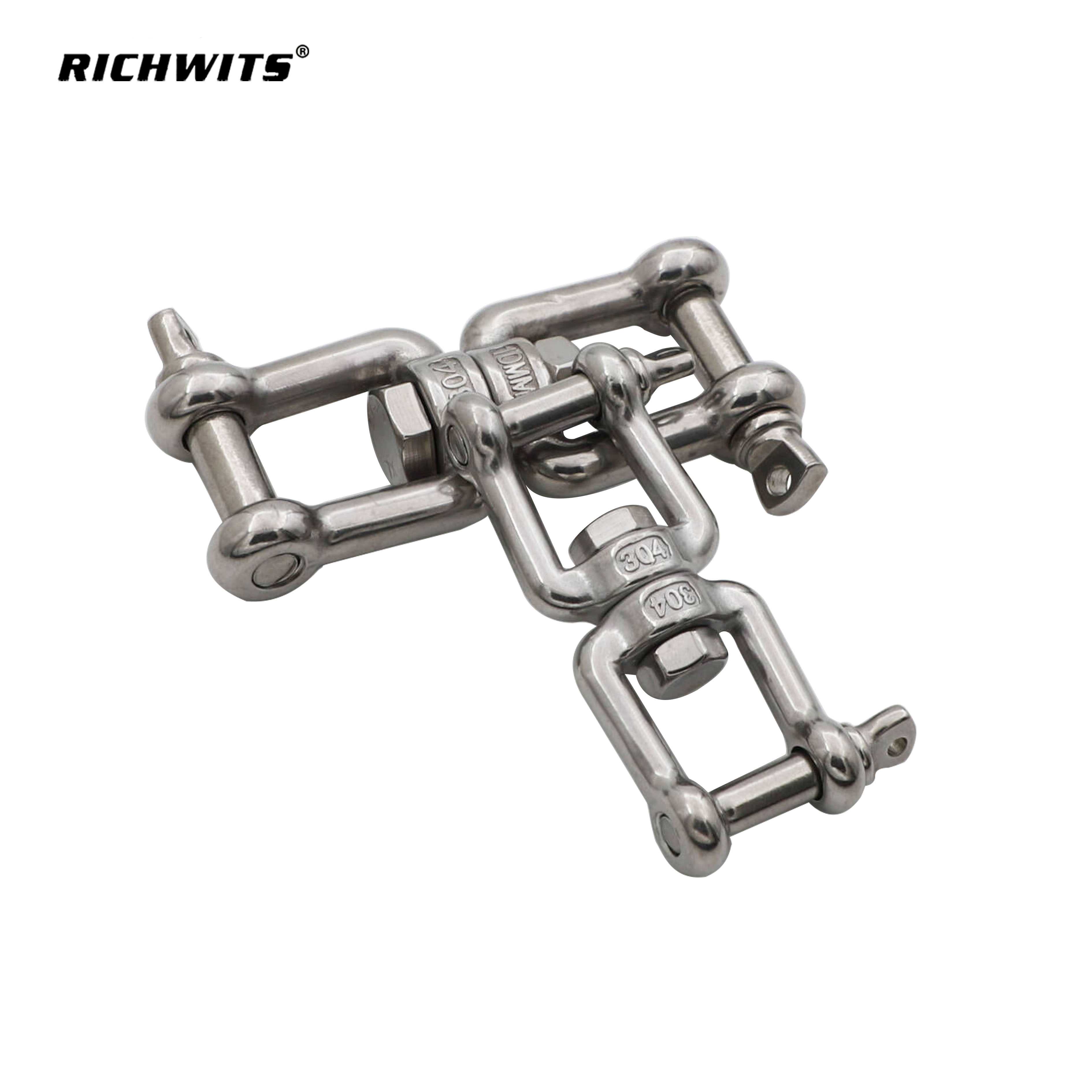 Rigging Hardware Stainless Steel Jaw and Jaw Swivel 4mm-20mm
