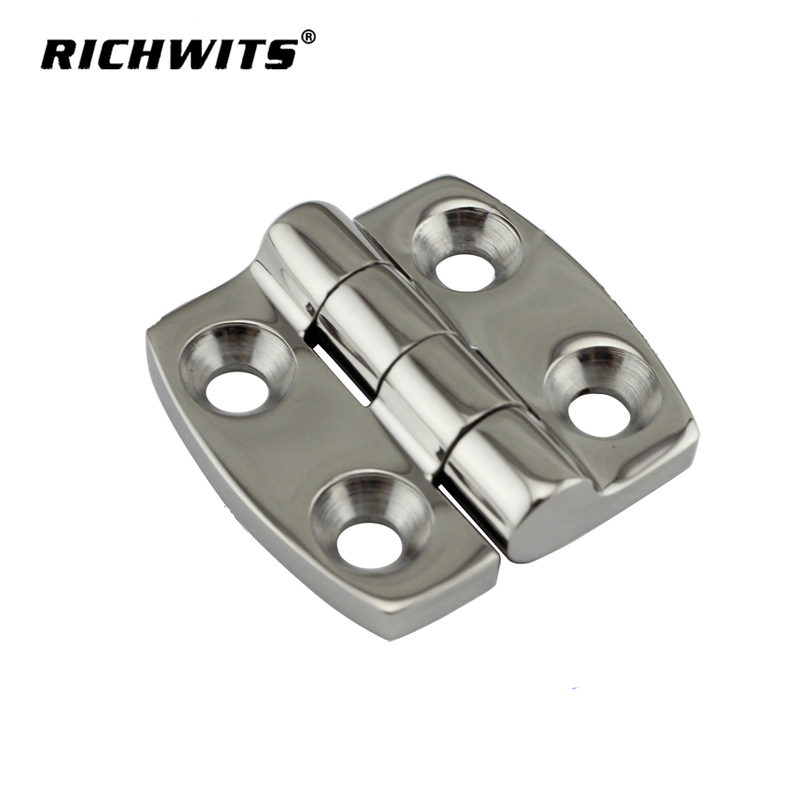 Manufacturer 38X38 mm Stainless Steel Casted Marine Hinge Cabinet Door Hatch Flat Butt Hinge