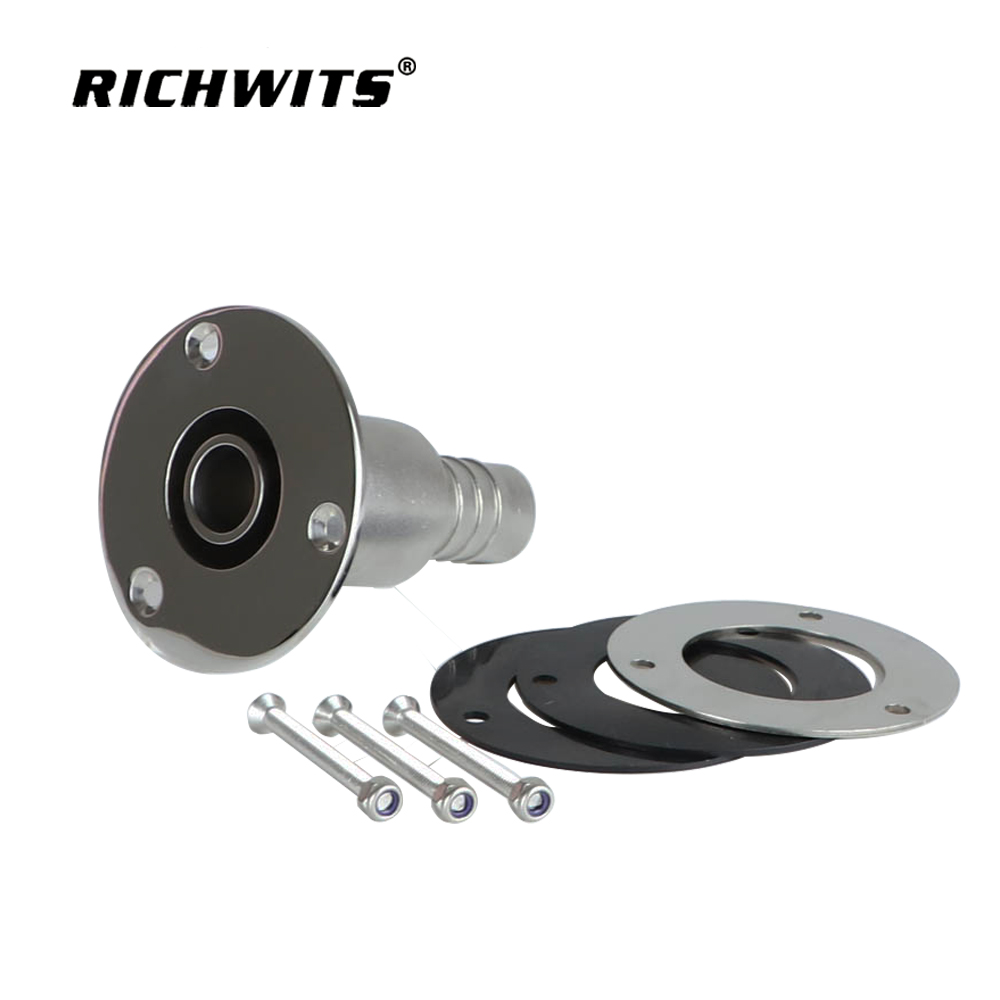 Marine Heater Thru Hull Exhaust Skin Fitting 316 Stainless Steel Boat Latch