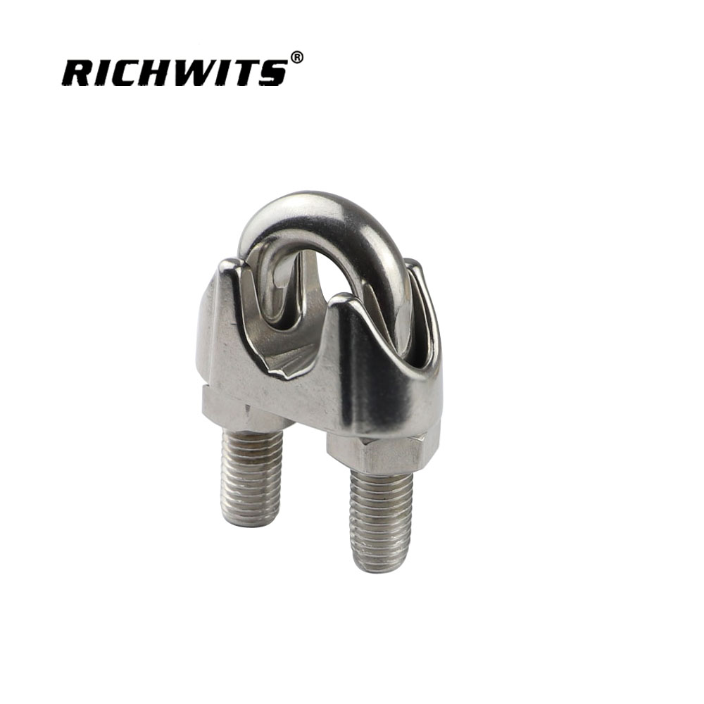 Rigging Hardware Heavy Duty Stainless Steel Cable Clips Malleable Steel Wire Clips Rope Clamp