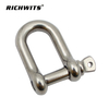 Marine Hardware Stainless Steel 304 Shackle Jis Type D Shackle for Ship Yacht RV.