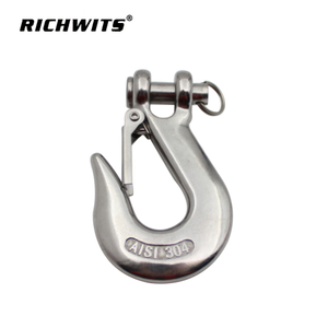 Stainless Steel Lifting Crane Hooks With Safety Locking Towing Winch Hook
