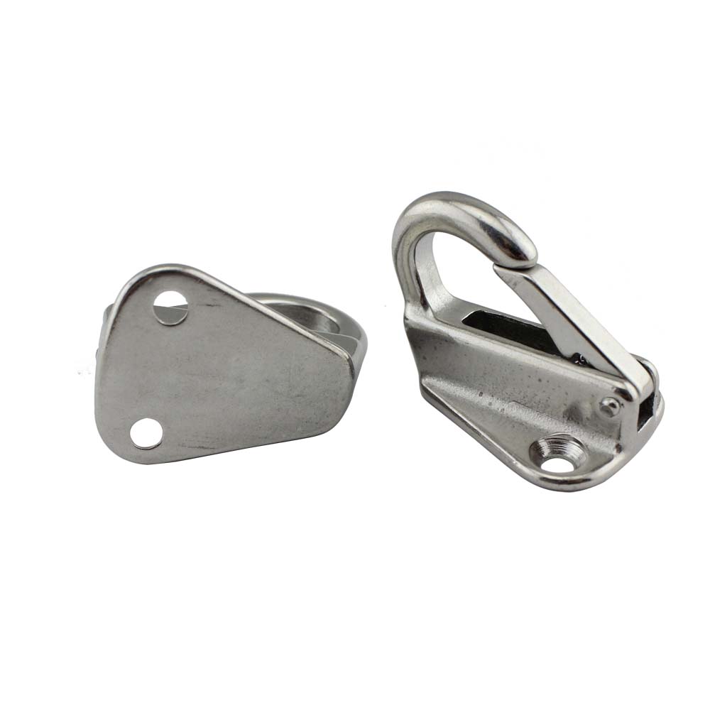43mm Stainless Steel 316 Fending Hook Fender Spring Hook Snap Attach Rope Boat Sail Tug Ship Marine Hardware