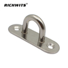 Stainless Steel Oblong Pad Eye Oval Eye Plat Ceiling Hook Ring Hooks Strip Type Eye Plate Wall Mount Hanging Hardware