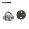Marine Boat Hardware 304/316 Stainless Steel Pad Eye Plate Round Eye Pad Plate 5mm/6mm/8mm