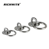 Rigging Hardware Stainless Steel Marine Grade Hardware Wall Mounted Welded Ring Round Pad Eye Plate with Ring