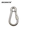 Stainless Steel Carabiner Hook with Eyelet And Nut Factory 