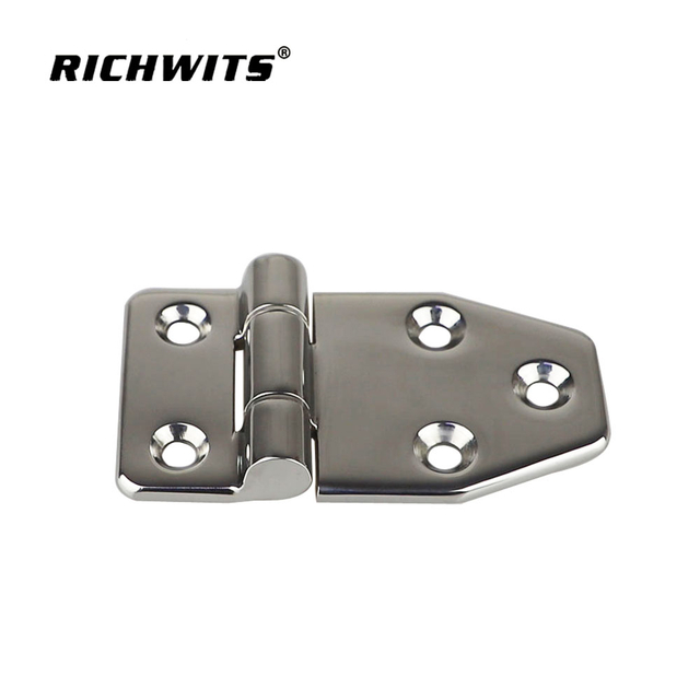 High Polished Industrial Hardware Cabinet Stainless Steel Door Window Hinge 65x118mm