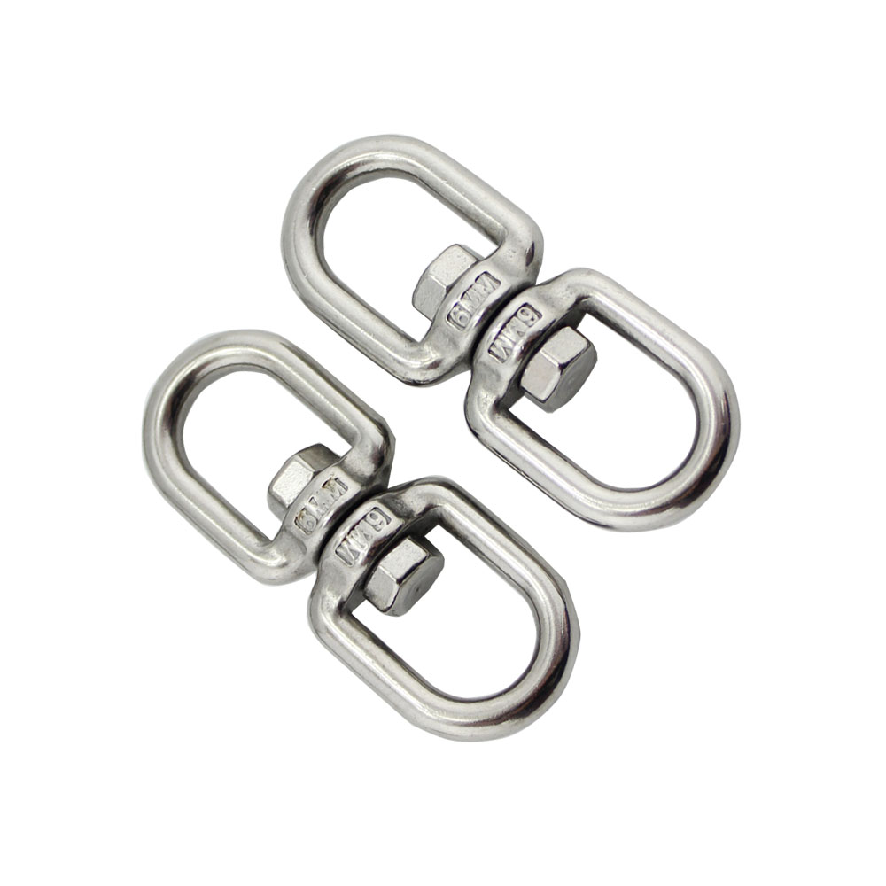 Stainless Steel Ringing Link Chain Swivel Ring Eye Swivel Hook Eye and Eye 360 Swivel