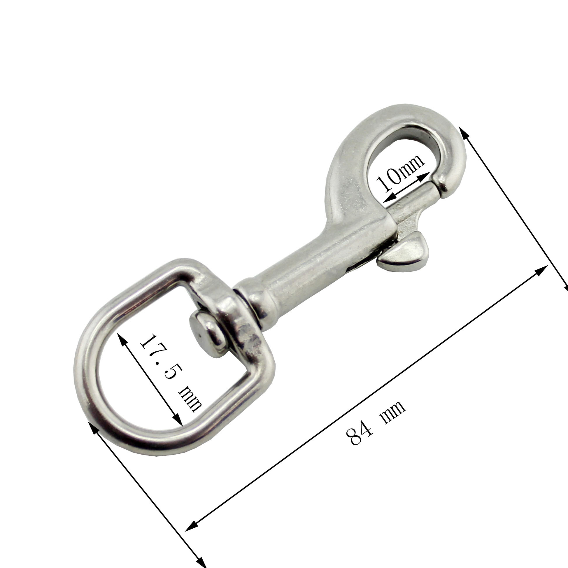 Rigging Hardware Oval Swivel Snap Hook Stainless Steel 316 Snap Shackle
