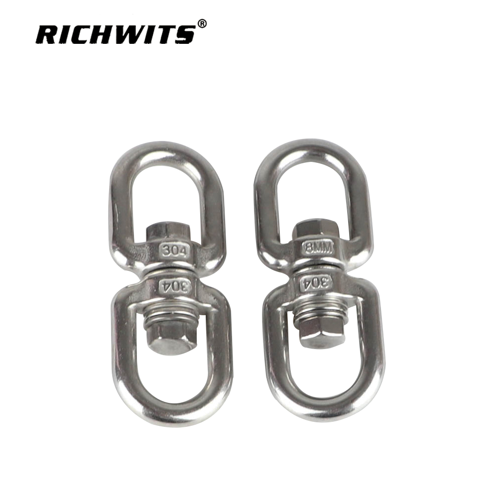 304 Stainless Steel with Bearing Rotating Ring Swivels Swing Accessories Outdoor Hardware