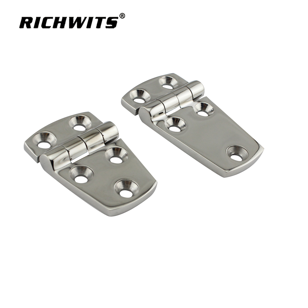Marine Hardware 316 Stainless Steel Heavy Duty Casting Mirror Polish Door Butt Hinge for Boat Yacht