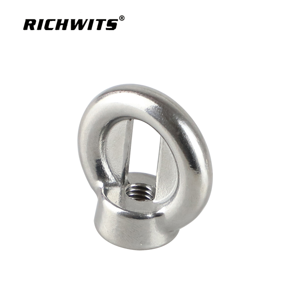 Marine Hardware 304 Stainless Steel Eye Nuts Lifting Eye Bolts Marine Ring Connector Nut