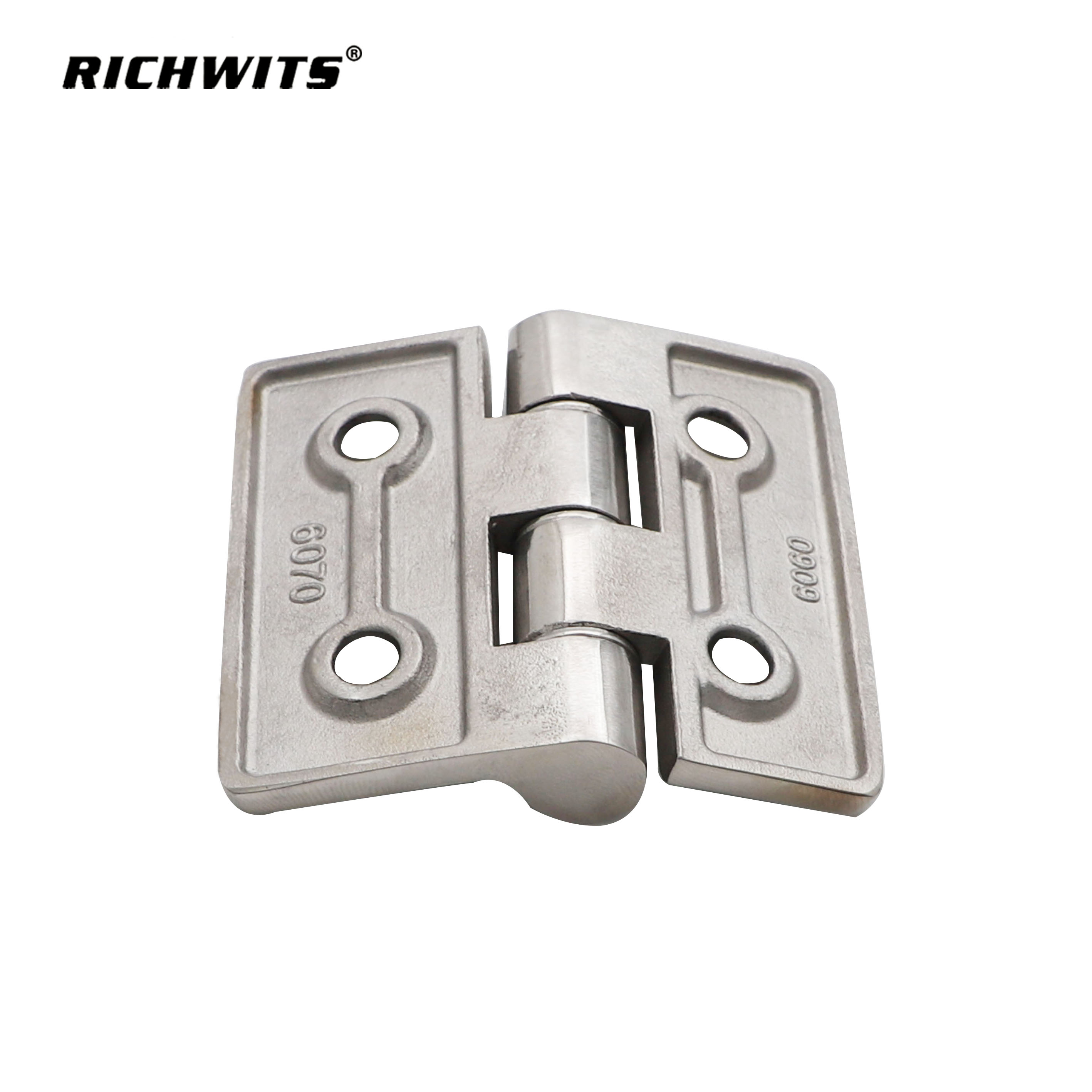 Mirror-Polished Stainless Steel 304 Steel Pad Round Four Hole Hinge