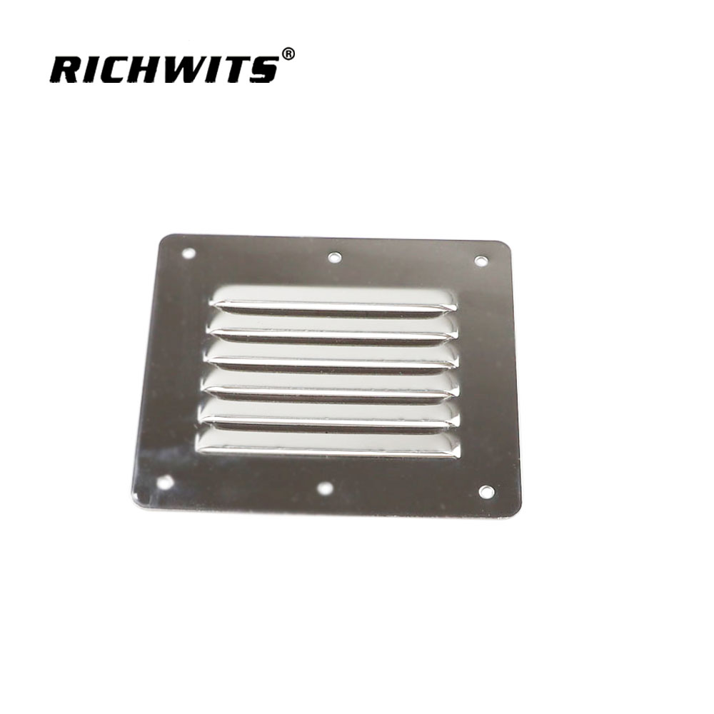 Marine Grade Stainless Steel 316 Boat Marine Square Air Vent Louver Vent Grill Louvered Grill Cover