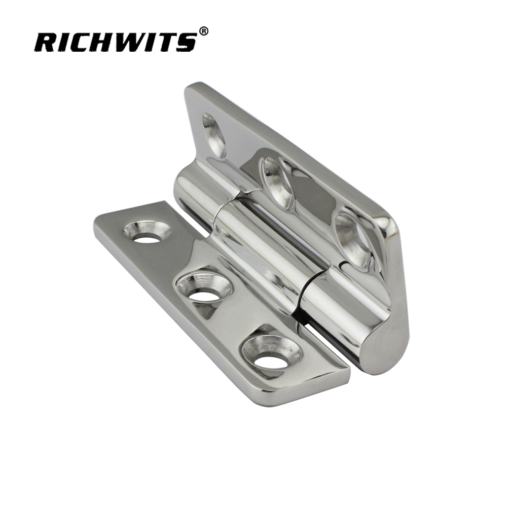 Heavy Duty Cabinet Door Hinge Stainless Steel Square Corners Super Bearing Capacity