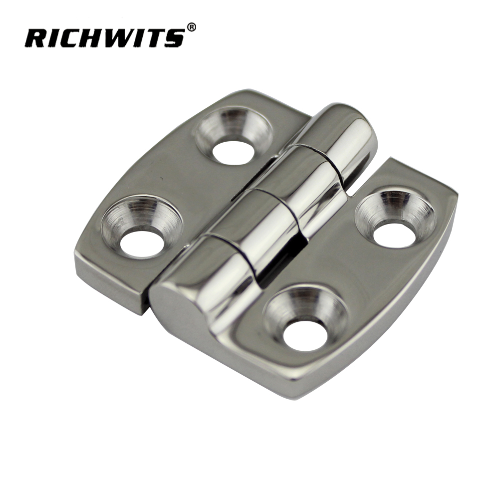 Manufacturer 38X38 mm Stainless Steel Casted Marine Hinge Cabinet Door Hatch Flat Butt Hinge