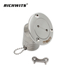 Marine Hardware 45° Deck Filler with Key Stainless Steel 316