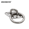 Yacht Boat Parts Accessories Marine Grade Stainless Steel Diamond Pad Eye with Ring