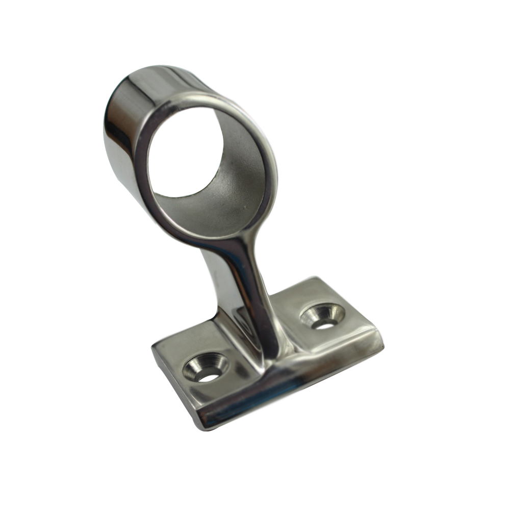 Stainless Steel 316 Bracket Boat Hand Rail Fitting 60 Degree Center Stanchion 7/8 Pipe