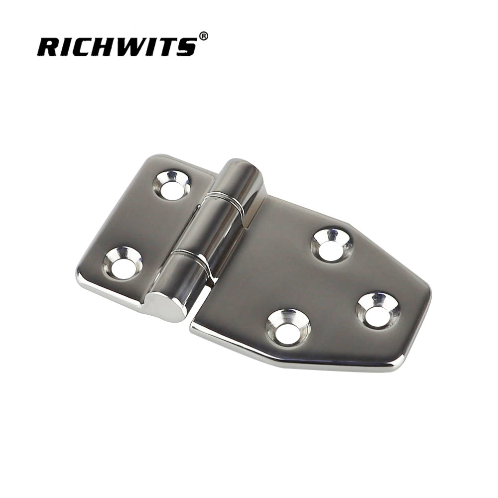 High Polished Industrial Hardware Cabinet Stainless Steel Door Window Hinge 65x118mm