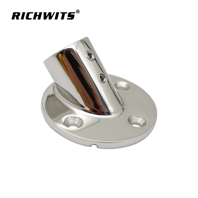 45 Degree Marine Accessories Rail Fitting Base 316 Stainless Steel Railing Base