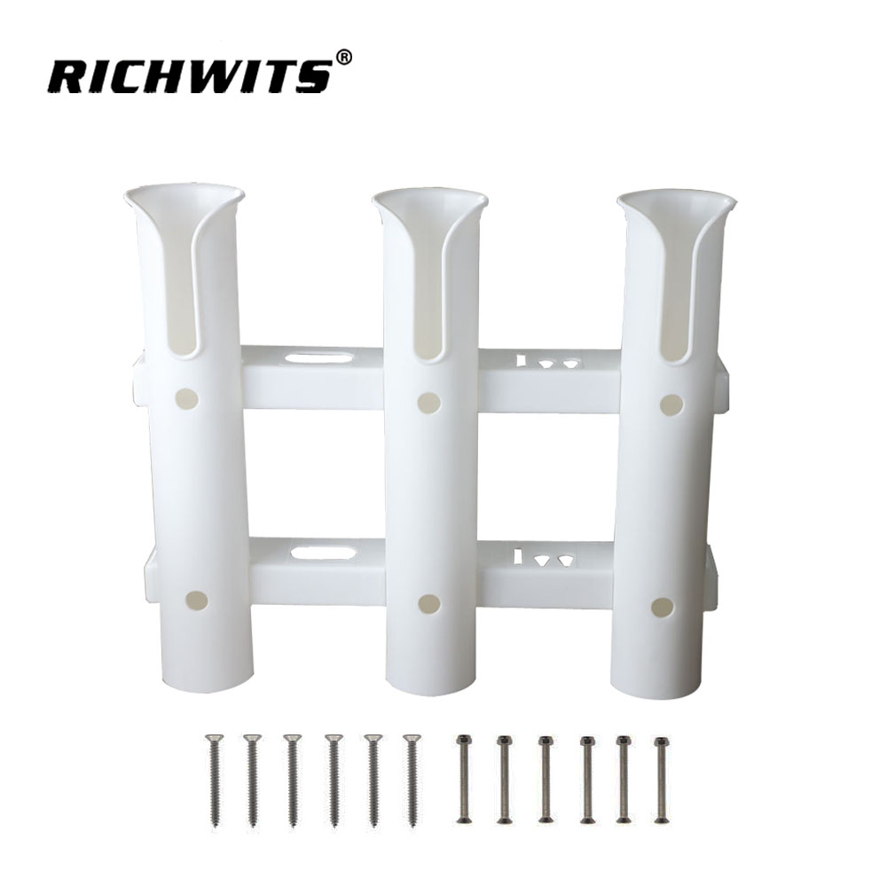 Marine Fishing Rod Holder Bracket Plastic Tube 2 3 4 Rod Rack Boat Fishing Rod Holder