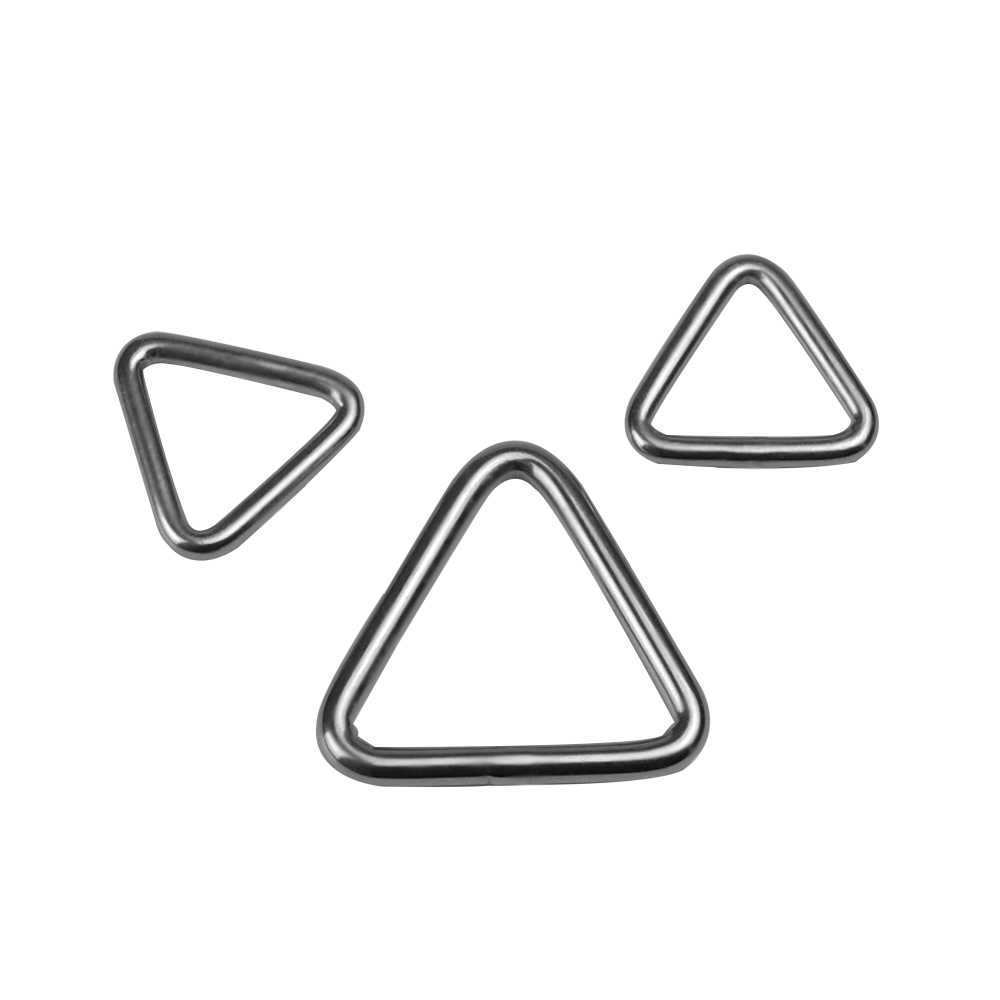 Triangle Buckle Slide Adjuster Metal Ring for Handbag Strap Buckle Adjustable