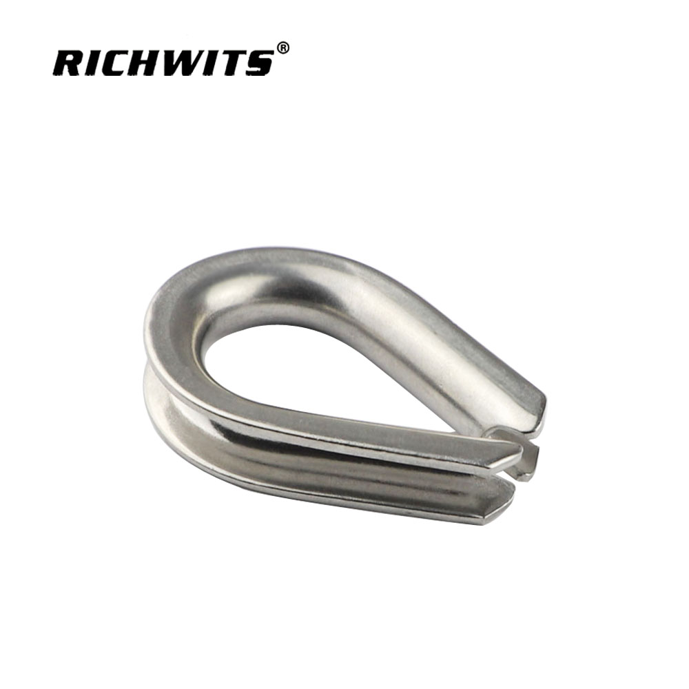 Boat Hardware Rigging Thimble Stainless Steel Rigging Wire Rope Thimble for Clip