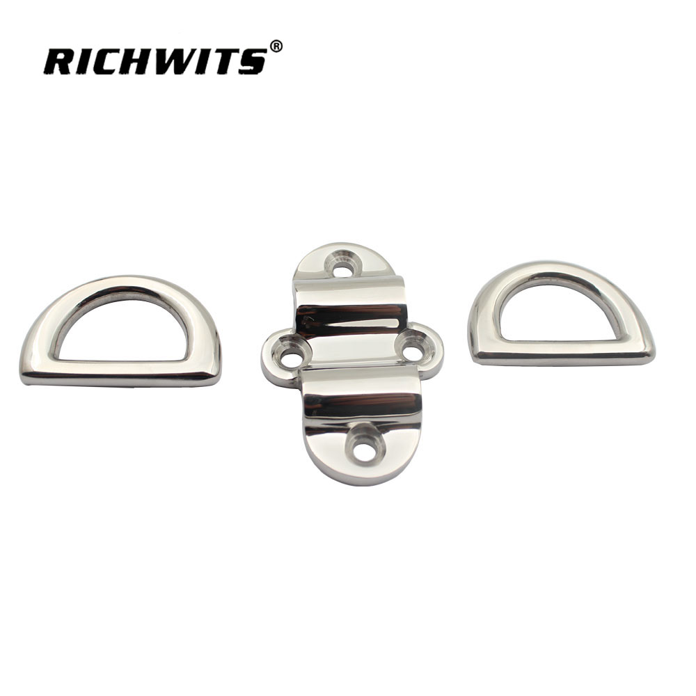 Marine Hardware Material Stainless Steel Pad Eye Safety Hasp & Staple Lock for Boat
