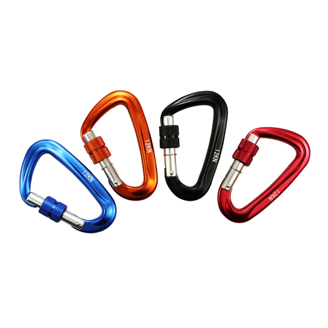 Outdoor Sports Metal Marine Hardware Aviation Aluminum D-shaped Carabiner Rock Climbing Insurance Hook