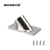  Marine Hardware Stainless Steel 45 Degree Rectangular Rail Base 