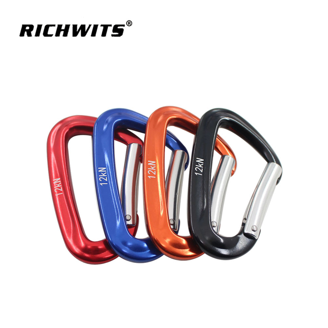 High Load-bearing Outdoor Metal 7075D 48*80 Automatic Lock Aviation Aluminum Rock Carabiner Hook