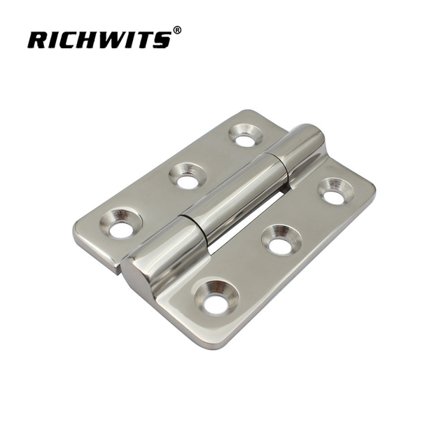 Heavy Duty Cabinet Door Hinge Stainless Steel Square Corners Super Bearing Capacity