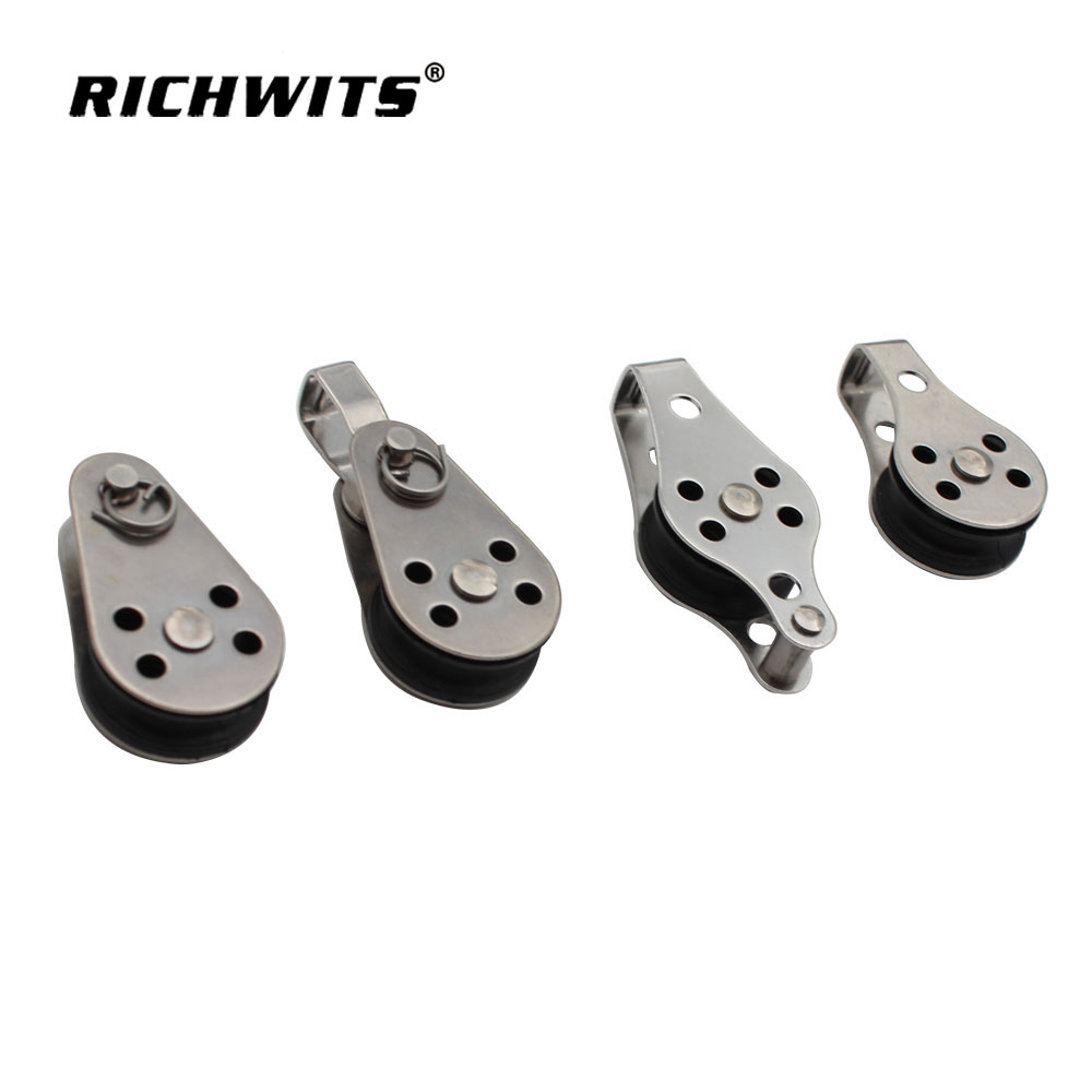 Marine Stainless Steel 304 Hardware Wire Rope Hanging Wire Towing Wheel Pulley Block