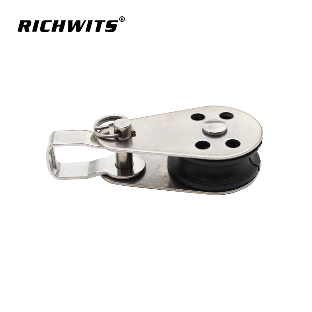 Marine Hardware Stainless Steel 304 /316 Wire Rope Hanging Wire Towing Wheel 607 Pulley Block