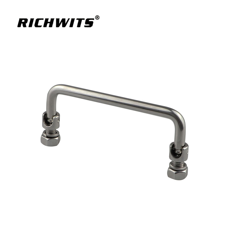  Marine Hardware Stainless Steel 304 LS 506 Can Turn Folding Pull Handle for Boat Yacht Rv.