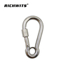 Stainless Steel Carabiner Hook with Eyelet And Nut Factory 