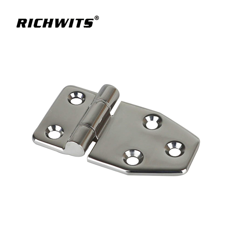 High Polished Industrial Hardware Cabinet Stainless Steel Door Window Hinge 65x118mm