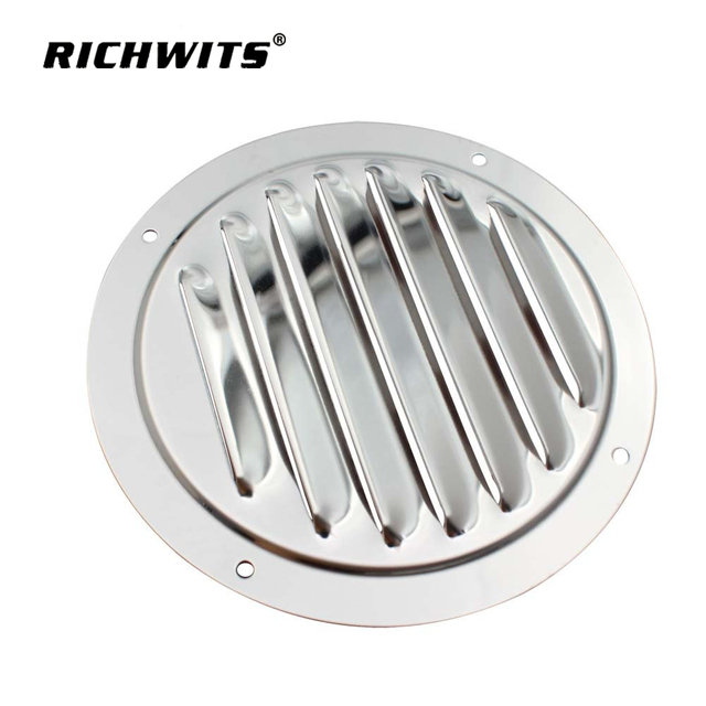 316 Stainless Steel Round Louvered Vent Cover 4 Inch 5 Inch Polish Air Vent Cover for MarineHardware