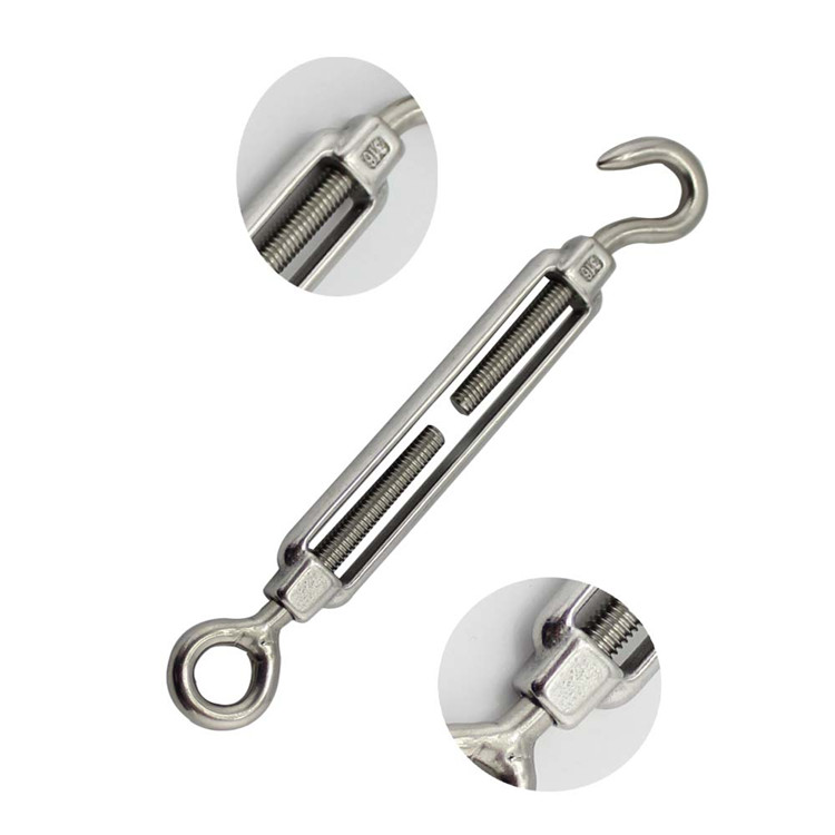 Heavy Duty Hardware Kit for Wire Rope Tension SS304 Turnbuckle