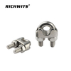 Stainless Steel 304/316 Wire Rope Cross Clip Din741 Wire Rope Saddle Clamp Wire Cable Clamp