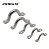 Heavy Duty Metal Pad Eyes Plate Snap Drop Ceiling Anchor Hooks SS316 Wire Eye Strap