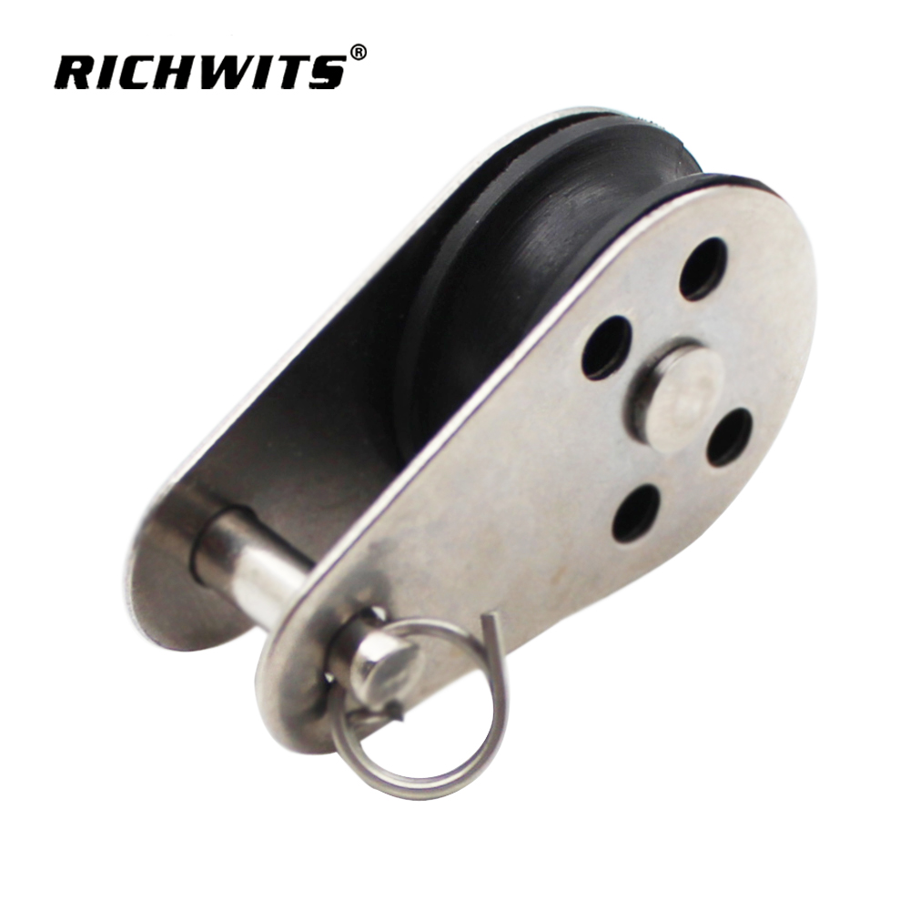 Rigging Hardware Wire Rope Hanging Wire Towing Wheel SS304 Pulley Block