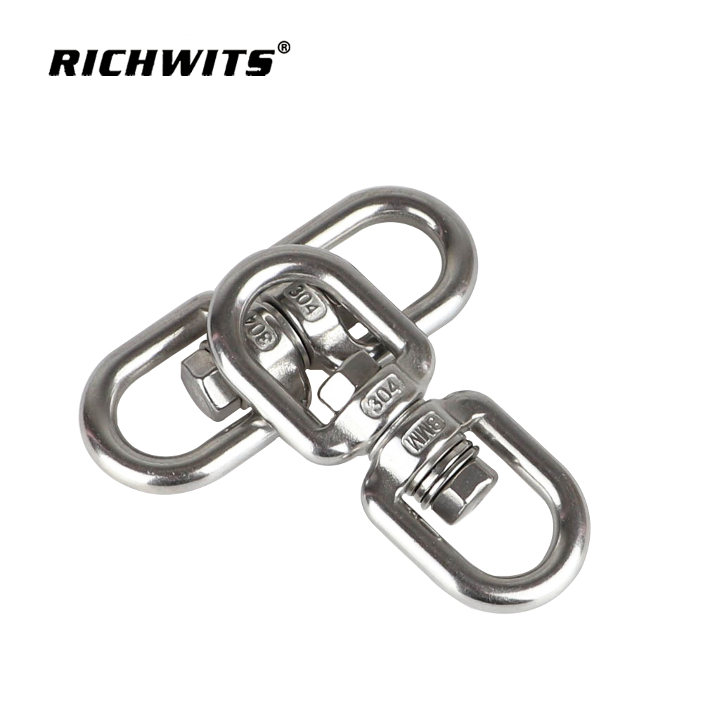 304 Stainless Steel with Bearing Rotating Ring Swivels Swing Accessories Outdoor Hardware