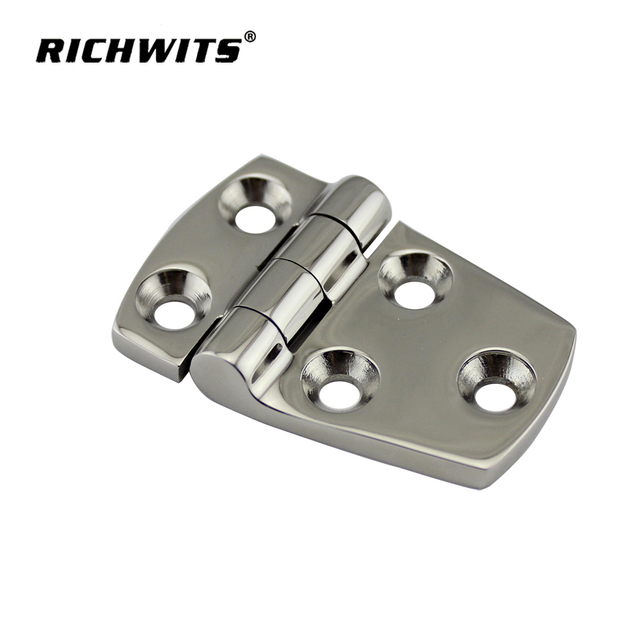 Marine Hardware 316 Stainless Steel Heavy Duty Casting Mirror Polish Door Butt Hinge for Boat Yacht