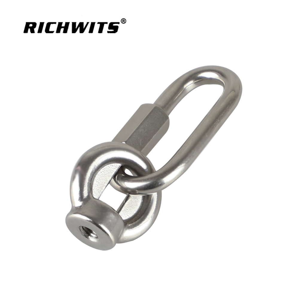 Marine Hardware 304 Stainless Steel Eye Nuts Lifting Eye Bolts Marine Ring Connector Nut