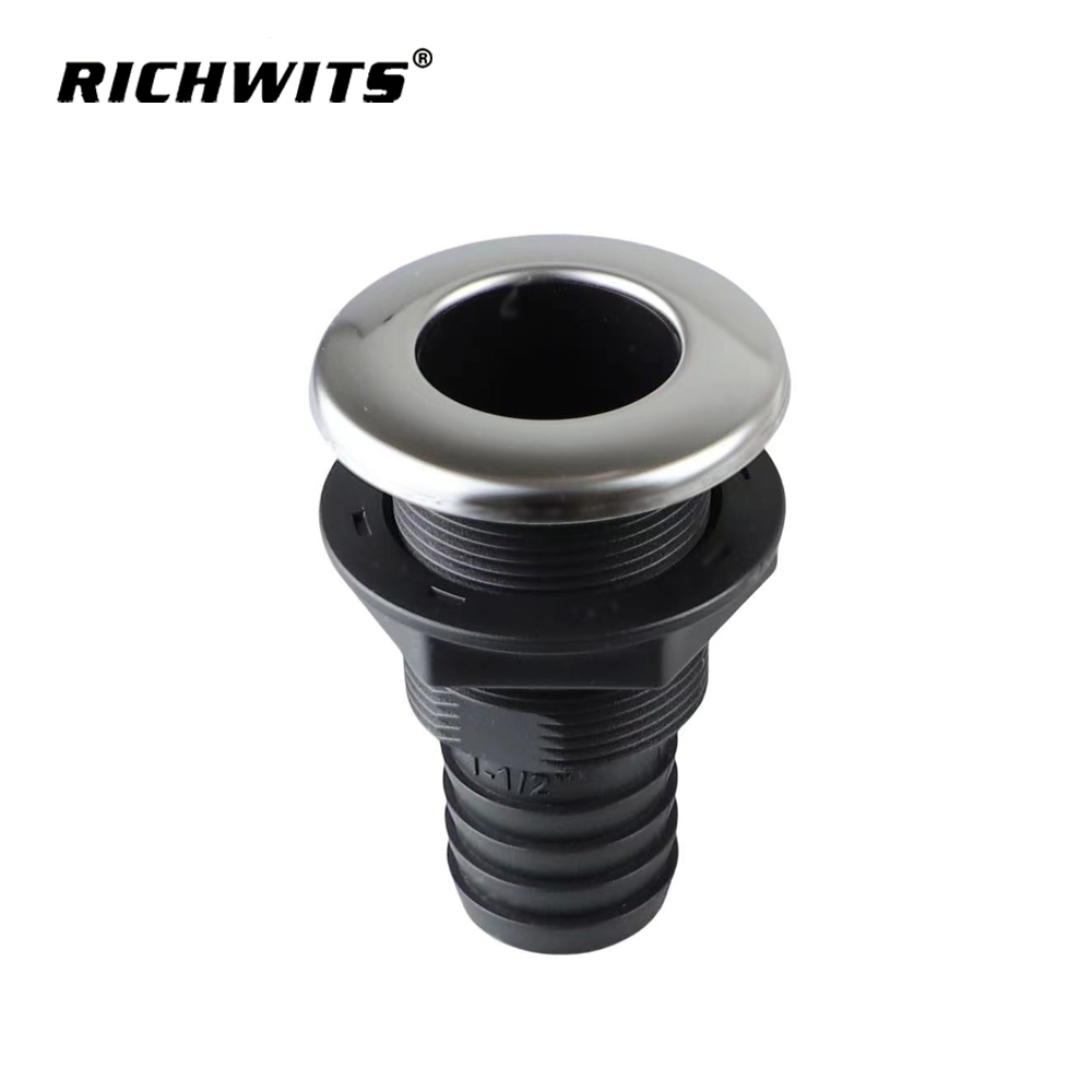 Marine Hardware Plastic Through Hull Outlets Plastic Thru Hull for Hose