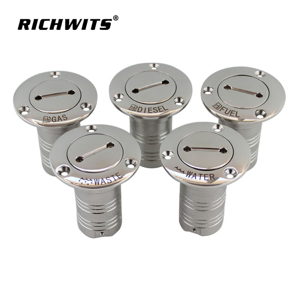 Marine hardware deck filler with key stainless steel 316