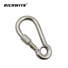 Stainless Steel Carabiner Hook with Eyelet And Nut Factory 